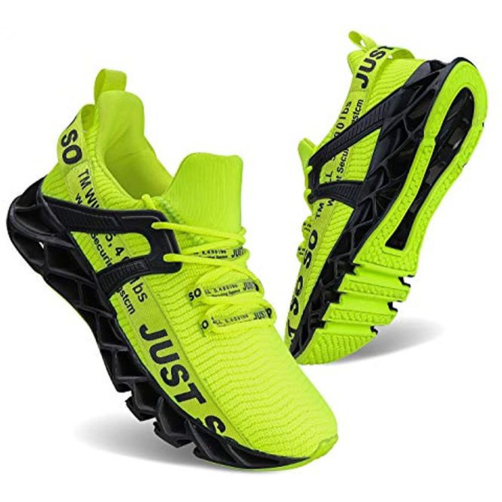 Men's Athletic Walking Blade Running Tennis Shoes Fashion Sneakers Green